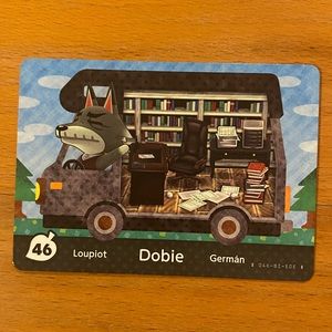 DOBIE 🐺 Animal Crossing Welcome Amiibo Card